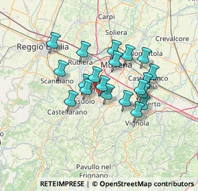 Mappa Via dei Produttori, 41043 Formigine MO, Italia (10.8005)