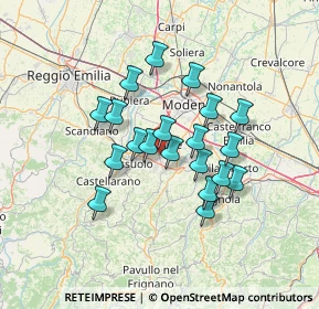 Mappa Via dei Produttori, 41043 Formigine MO, Italia (11.168)