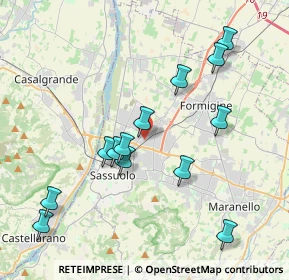 Mappa Viale Pordoi, 41049 Sassuolo MO, Italia (4.10769)