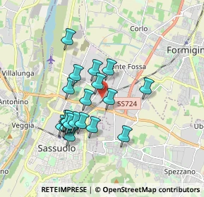 Mappa Viale Pordoi, 41049 Sassuolo MO, Italia (1.576)