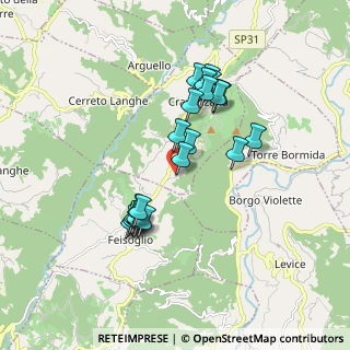 Mappa Via Brico del sole, 12050 Cravanzana CN, Italia (1.59545)