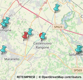 Mappa Via per Modena, 41051 Castelnuovo Rangone MO, Italia (6.45615)