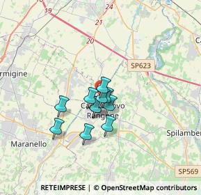 Mappa Via per Modena, 41051 Castelnuovo Rangone MO, Italia (2.21636)