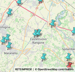 Mappa Via per Modena, 41051 Castelnuovo Rangone MO, Italia (6.74176)