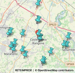 Mappa Via per Modena, 41051 Castelnuovo Rangone MO, Italia (4.678)