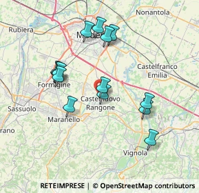 Mappa Via per Modena, 41051 Castelnuovo Rangone MO, Italia (6.96571)