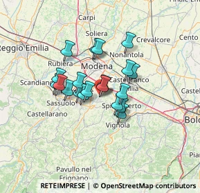 Mappa Via per Modena, 41051 Castelnuovo Rangone MO, Italia (9.4335)