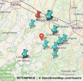 Mappa Via Salone, 42030 Viano RE, Italia (14.86889)