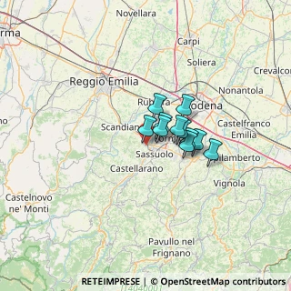 Mappa Via Fratelli Cervi, 42013 Casalgrande RE, Italia (7.56273)