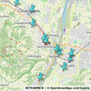 Mappa Via Fratelli Cervi, 42013 Casalgrande RE, Italia (2.5125)