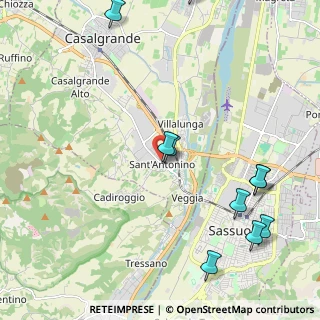 Mappa Via Fratelli Cervi, 42013 Casalgrande RE, Italia (2.91)