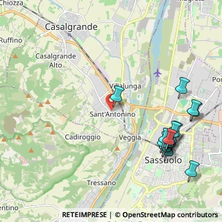 Mappa Via Fratelli Cervi, 42013 Casalgrande RE, Italia (2.68)