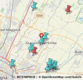 Mappa Via Dublino, 40057 Granarolo dell'Emilia BO, Italia (4.92167)