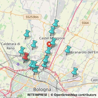 Mappa Via Bentini, 40013 Castel Maggiore BO, Italia (3.925)