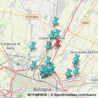 Mappa Via Bentini, 40013 Castel Maggiore BO, Italia (4.2615)