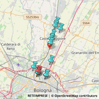 Mappa Via Bentini, 40013 Castel Maggiore BO, Italia (3.72231)