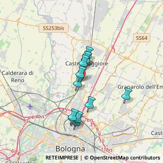 Mappa Via Bentini, 40013 Castel Maggiore BO, Italia (3.02083)
