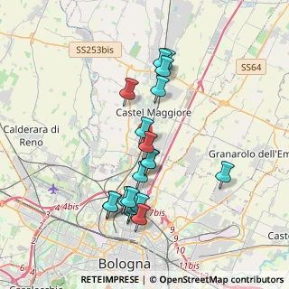 Mappa Via Bentini, 40013 Castel Maggiore BO, Italia (3.64)