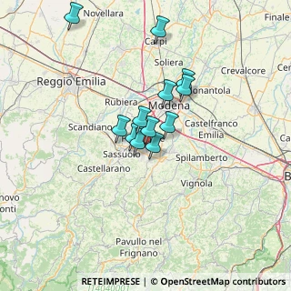 Mappa Via del Commercio, 41043 Formigine MO, Italia (10.06917)