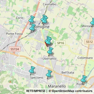 Mappa Via del Commercio, 41043 Formigine MO, Italia (2.28364)