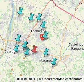 Mappa Via del Commercio, 41043 Formigine MO, Italia (3.86923)