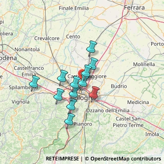 Mappa Via Corticella, 40013 Castel Maggiore BO, Italia (10.6675)