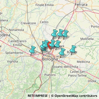 Mappa Via Corticella, 40013 Castel Maggiore BO, Italia (8.14909)