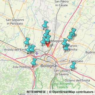 Mappa Via Corticella, 40013 Castel Maggiore BO, Italia (6.62667)