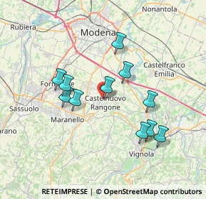 Mappa Via Ciro Menotti, 41051 Castelnuovo Rangone MO, Italia (6.56727)