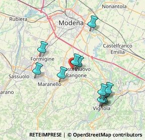 Mappa Via della Scienza, 41051 Castelnuovo Rangone MO, Italia (7.35667)