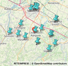 Mappa Via della Scienza, 41051 Castelnuovo Rangone MO, Italia (8.4065)