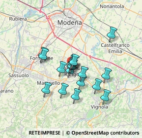 Mappa Via della Scienza, 41051 Castelnuovo Rangone MO, Italia (5.03778)