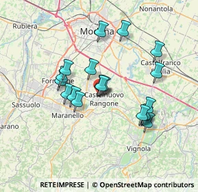 Mappa Via della Scienza, 41051 Castelnuovo Rangone MO, Italia (6.16421)
