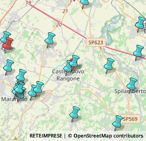 Mappa Via Ciro Bisi, 41051 Castelnuovo Rangone MO, Italia (5.8535)