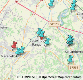 Mappa Via Ciro Bisi, 41051 Castelnuovo Rangone MO, Italia (4.91462)