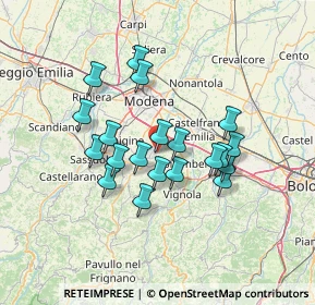 Mappa Via Ciro Bisi, 41051 Castelnuovo Rangone MO, Italia (11.6375)