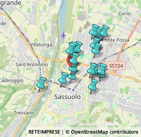 Mappa Via Lisbona, 41049 Sassuolo MO, Italia (1.342)