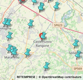 Mappa Via Tiziano, 41051 Castelnuovo Rangone MO, Italia (6.132)