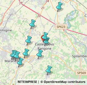 Mappa Via Tiziano, 41051 Castelnuovo Rangone MO, Italia (4.355)