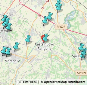 Mappa Via Tiziano, 41051 Castelnuovo Rangone MO, Italia (6.251)