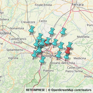 Mappa Via Carlo Goldoni, 40013 Castel Maggiore BO, Italia (10.49556)