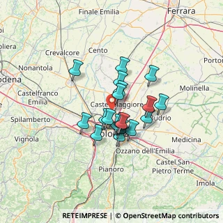 Mappa 40013 Bologna BO, Italia (9.3595)