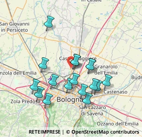 Mappa 40013 Bologna BO, Italia (6.74529)