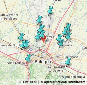 Mappa 40013 Bologna BO, Italia (6.89118)
