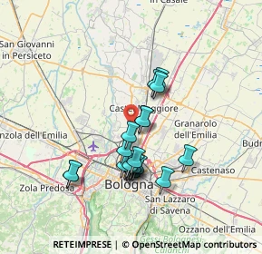 Mappa 40013 Bologna BO, Italia (6.0065)