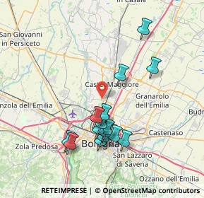 Mappa 40013 Bologna BO, Italia (7.24333)