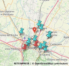 Mappa 40013 Bologna BO, Italia (6.77692)