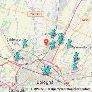 Mappa 40013 Bologna BO, Italia (4.44667)