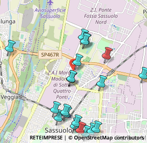 Mappa Via Madrid, 41049 Sassuolo MO, Italia (1.2225)