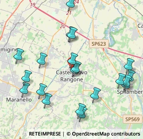 Mappa Via Tintoretto, 41051 Castelnuovo Rangone MO, Italia (4.5965)